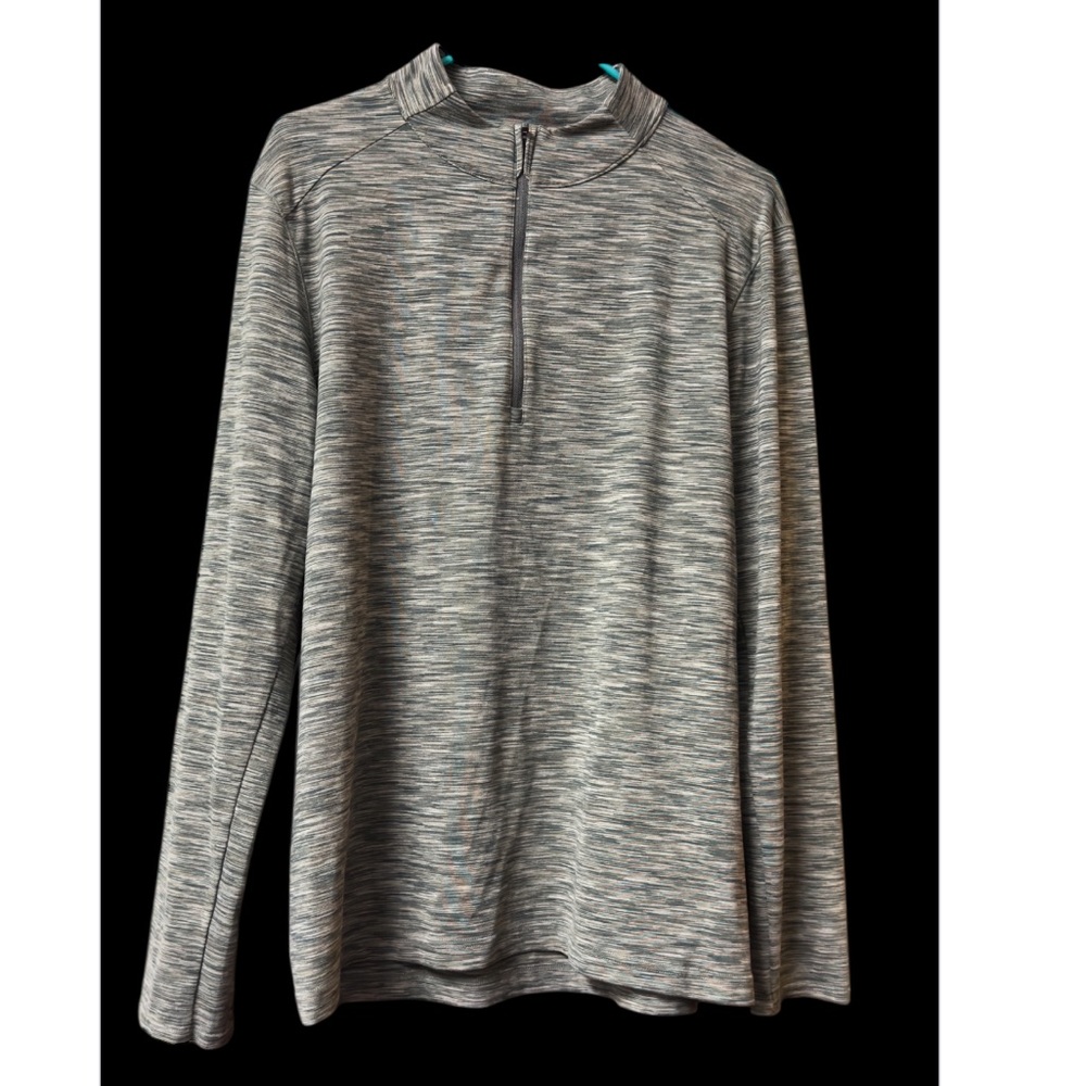 Kyodan Zip Up Long Sleeve Shirt with Variegated Design